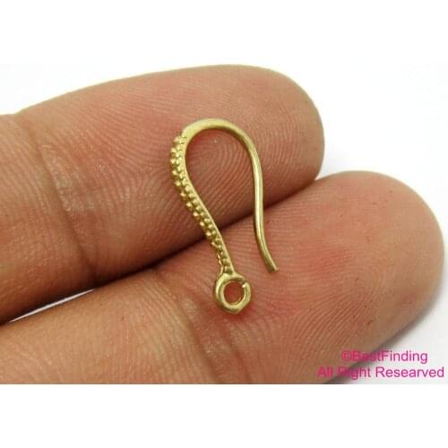 30pcs Brass Earrings hooks findings 16.5mm Raw brass Earrings wires R243