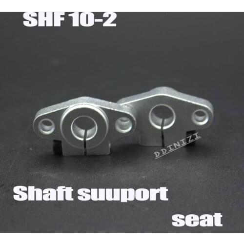 4pcs/lot SHF10 SHF10-2 10mm horizontal linear shaft support 10mm Linear Rail Shaft Support XYZ Table CNC SHF Series Rail Shaft