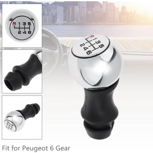 6 Speed Car Manual Gear Shift Handball Knob Car Accessories Fit for Peugeot 106 / 206 / 207 / 306 / 307 / 407 / 408 / 508
