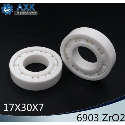 6903 Full Ceramic Bearing ( 1 PC ) 17*30*7 mm ZrO2 Material 6903CE All Zirconia Ceramic 6903 Ball Bearings