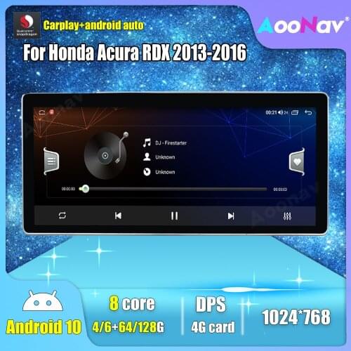 128G Android 10.0 Car radio For Honda Acura RDX 2013-2016 Car GPS Navigation player multimedia Stereo receiver Head Unit