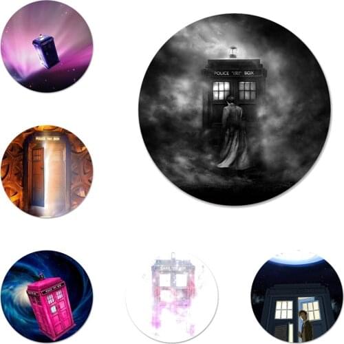 Who Police Box Tardis Brooch Pin Cosplay Badge Accessories For Clothes Backpack Decoration Gift