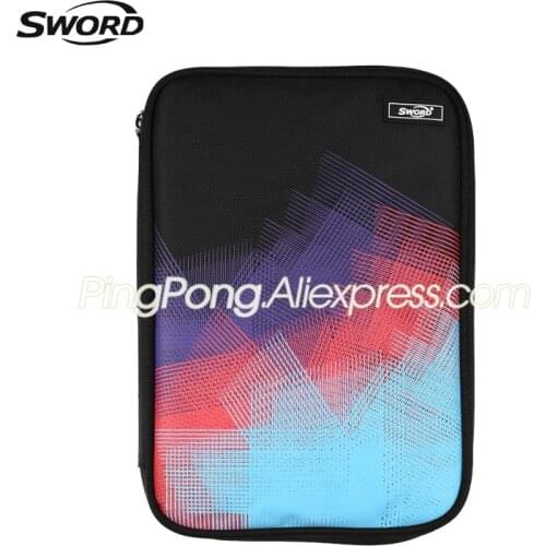 Original SWORD Professional Table Tennis Bag (Double layer, Big Capacity) Square Ping Pong Bat Case for Racket Paddle