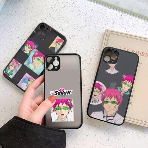 The Disastrous Life of Saiki K Saiki Kusuo Phone Case For iphone 12 11 7 8 plus mini x xs xr pro max matte transparent cover