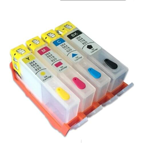 For hp670 4 colors Refillable Ink Cartridge for HP 670 670XL For HP Deskjet 3525 5525 4615 4625 printer With Chips