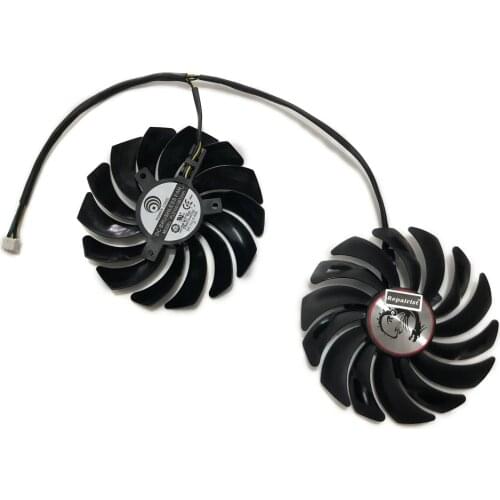 2pcs/set GTX 1060 1080 1070 VGA GPU Cooler Cooling Fan For MSI GTX1080/GTX1070/GTX1060 GAMING GPU Graphics Card Cooling
