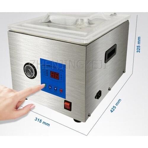 Desktop Vacuum Sealer Small Commercial Food Packing Machine 220V Full Automatic Stainless Steel Wet And Dry Sealing Laminator