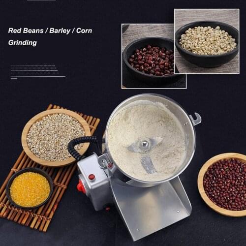 Stainless Steel Electric Coffee Grinder Machine Grain Spices Mill Medicine Wheat Flour Mixer Dry Food Grinder for Home Office