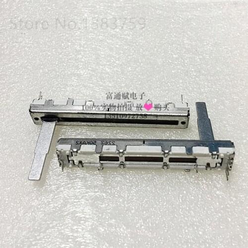 Straight sliding 6cm 60MM potentiometer double A50K 6 feet sliding fader 25MM handle