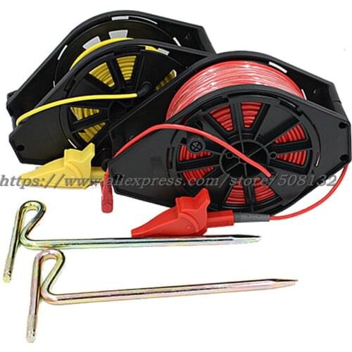 Red/Yellow Cable Reel Earth Nail for GEO Earth Ground Resistance Meter Use For 1621 1623 1625 Kyoritsu 4105A 4105AH 4102AH