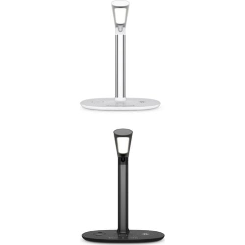 LED Desk Lamp Wireless Charger Fast Charging for Mobile Phone Headset Smart Watch Home Office Table Lamp