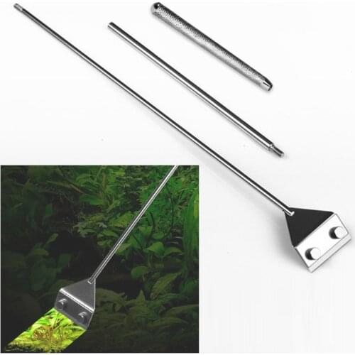 Tainless Steel 1/5/6pcs Aquarium Fish Tank Algae Razor Scraper Blade Water Live Plant Grass Cleaning Multi-Tool Cleaner Kit Set