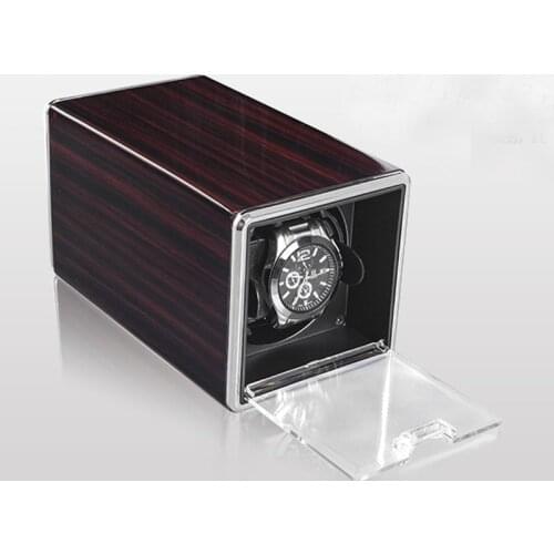 Colorful Single Metal Watch Winder for automatic watches 3 model clocwise rotation 9.5x9.5x15cm dry battery/electric adaptor use