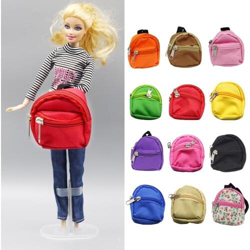 1PCS Dolls Bag Accessories backpack For Barbies Doll For 1/6 BJD blyth doll Best Gift packets toys