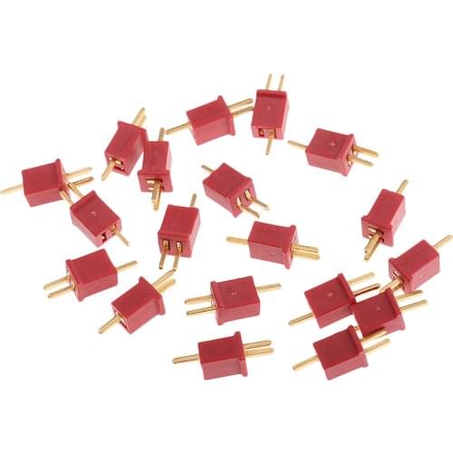 10Pairs Mini T Plug Connectors Adapters for RC LiPo Battery Deans Connectors ESC Parts