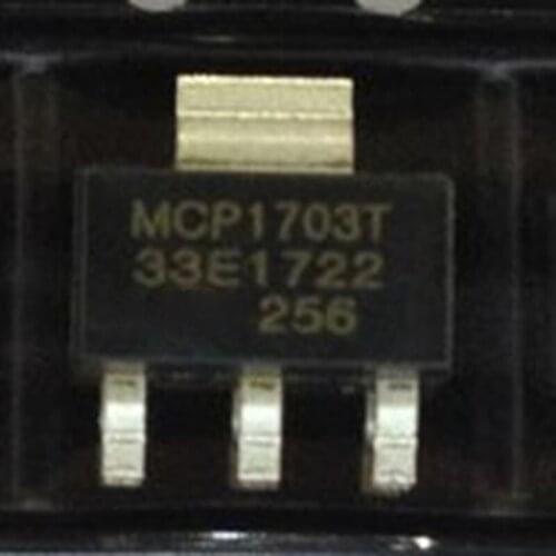 10pcs/lot MCP1703T-3302E/DB IC 3.3V 250MA SOT223-3 MCP1703-3302E/DB MCP170333E MCP1703 33E NEW ORIGINAL