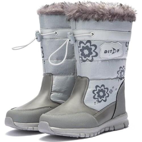 Childrens Snow Boots 2019 New Baby Boy Girl Fashion Flower Platform Boots Winter Warm Snow Boots Kids Accessories Russia Winter