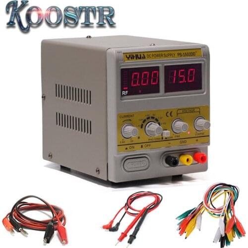 15V 2A Mobile Phone Repair Power Adjustable RF Power Supply Maintenance Adjustable Regulated DC Power Supply YIHUA 1502DD