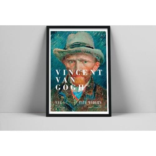 Vincent Van Gogh Self-Portrait Poster Exhibition Life Print Tate Modern Gallery Canvas Painting Wall Art For Living Room Decor