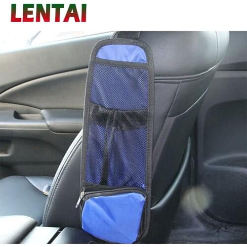 LENTAI 1PC Car Seat side storage bag Auto Phone pocket For Lada Toyota Corolla c-hr Avensis RAV4 Auris Honda Civic Accord Fit