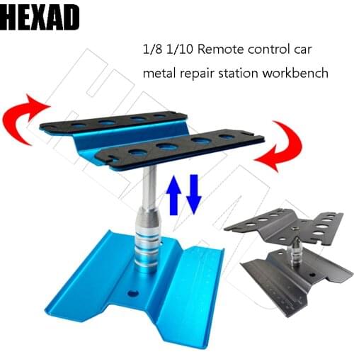1PC 1/8 1/10 RC Cars Metal Repair Station Work Stand Assembly Platform For RC Rock Crawler Climbing Cars Model Parts Accessories