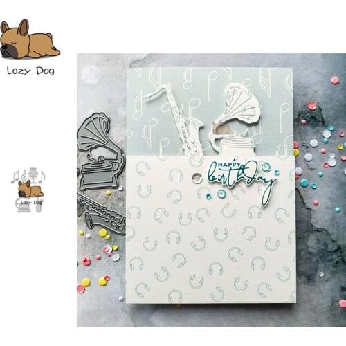 Music Series Metal Cutting Dies Scrapbooking Stencil DIY Mold Knife Craft Embossing Die Cuts Card Making New Dies For 2020