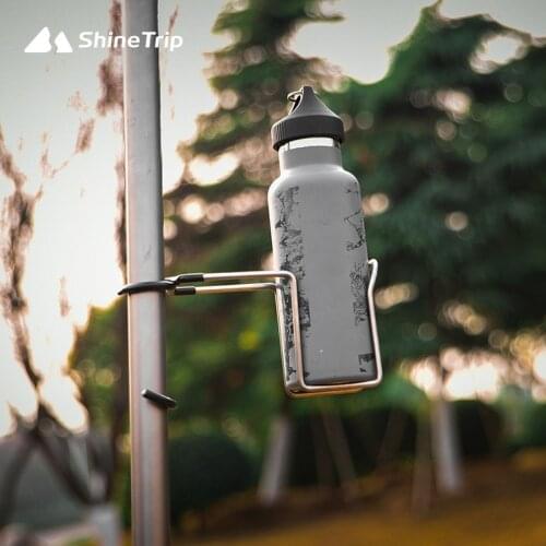 Outdoor Camping Tent Light Pole Multifunctional Water Cup Hook Exquisite Cup Holder Fishing Chair Stainless Steel Hanging Rack