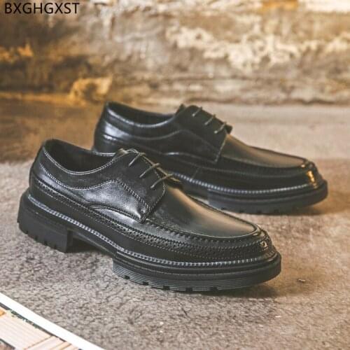 Oxford Leather Shoes Men Formal Formal Shoes for Men 2021 Black Height Increase Shoes Men Zapatos De Hombre Chaussure De Homme