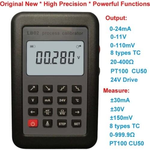Upgrade Original LB02 Process Calibrator mV Resistance CU50 PT100 Thermocouple 0-5V 0-10V 4-20mA Signal Generator Tester