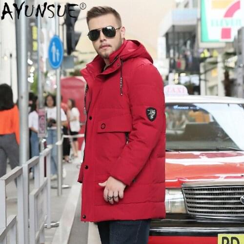 AYUNSUE Winter Down Jacket Men 2020 Mens Clothing Hooded Parkas Thick Coat Male 5XL 8XL Plus Size Clothes Ropa Hombre LXR593