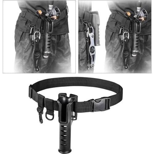 Adjustable Fishing Rod Holder Waist Belt Lightweight Fishing Fight Belts for Unisex Adults