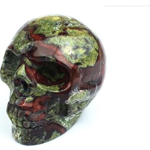 Natural crystal carving 2 inch dragon blood stone bone 1pc