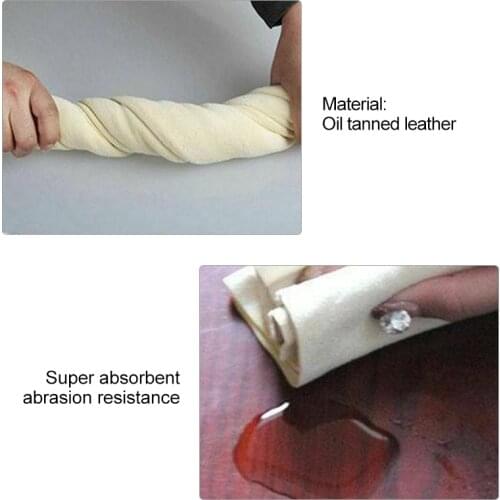 1Pcs Car Chamois leather Car Cleaning Cloth Washing Absorbent Drying Towel Natural Car Cleaning Cloth Wash Suede