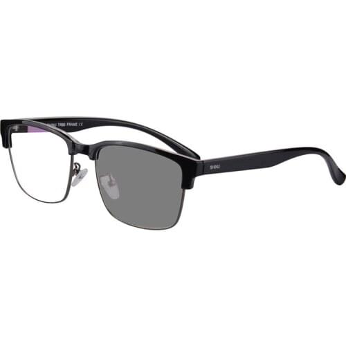 SHINU Photochromic Sunglasses Progressive Reading Glasses Men Photochromic bifocal reading glasses clear on top prescription Rv