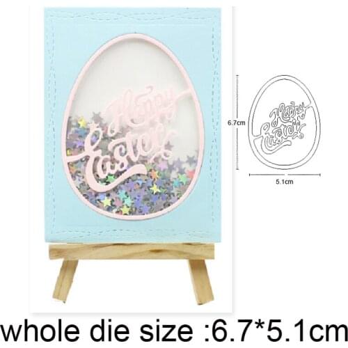 Happy Easter Eggs Metal Cutting Dies Stencils for DIY dies Scrapbooking Photo album Decorations Embossing Paper Cards craft dies
