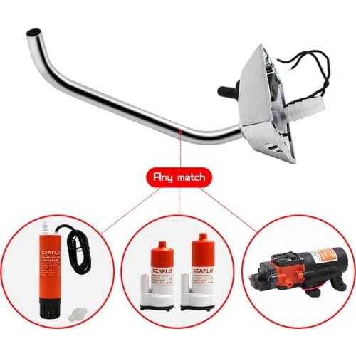12V Faucet RV Marine Kitchen Sink Tap Spout Single Hole Water Electric Camper Caravan Full 360 Degree Rotation Rv Accessories