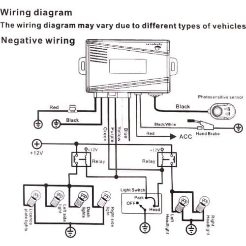 Universal 12V Car Auto Light Sensor System Automatically Control Light Sensor 1XCF