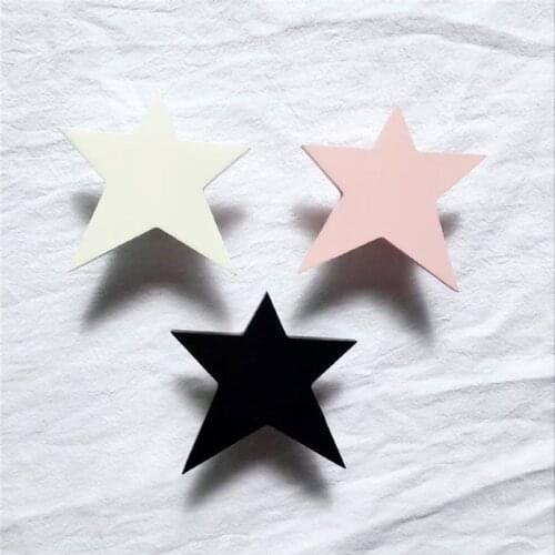 1set 3colors Kids Room Decoration Star Pattern Clothes Rack Wall Decoration Clothing Hanger Hook Towel Wall Hook