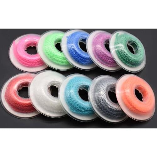10pcs/lot Dental Elastic Ultra Power Chain Colorful Rubber Spool Long/Short/Closed Distance Continuous High Strengt 4.75m Length