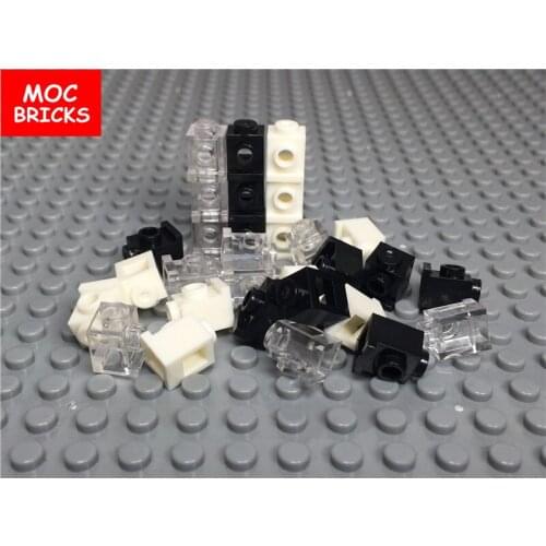100pcs\lot Modified Bricks 1 x 1 with Headlight fit with 4070 Educational building bricks compatible blocks stand DIY kids gifts