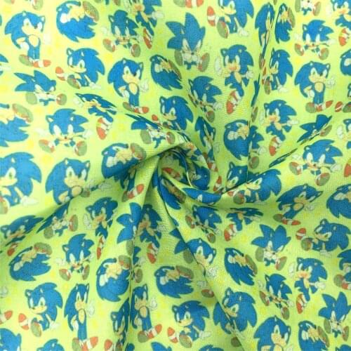 50*145cm Cartoon Printed Polyester Cotton Fabric for Tissue Sewing Quilting Fabrics Needlework Material DIY Earrings,1Yc20612