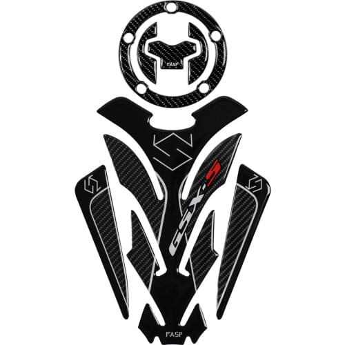 5D Carbon Fiber Motorcycle Fuel Tank Pad Decals Gas Cap Sticker For SUZUKI GSXR250 GSX250R DL250 DL650 DL1000 GSX-S1000 18
