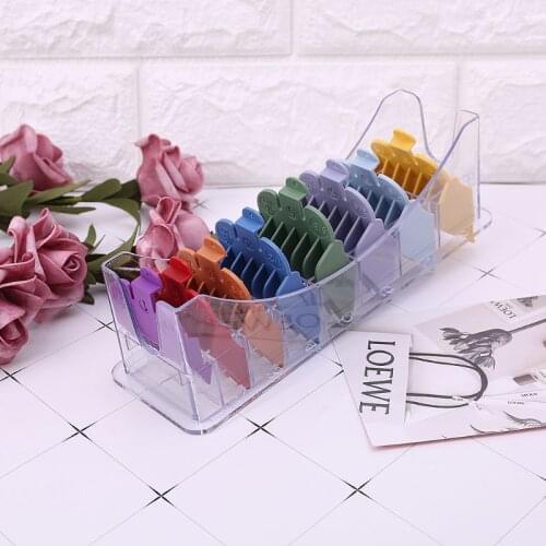 8P Universal Hair Clipper Limit Comb Guide Attachment Size Barber Replacement for Wahl with Clip 3171/500 1/8in to 1in Set Q0KD