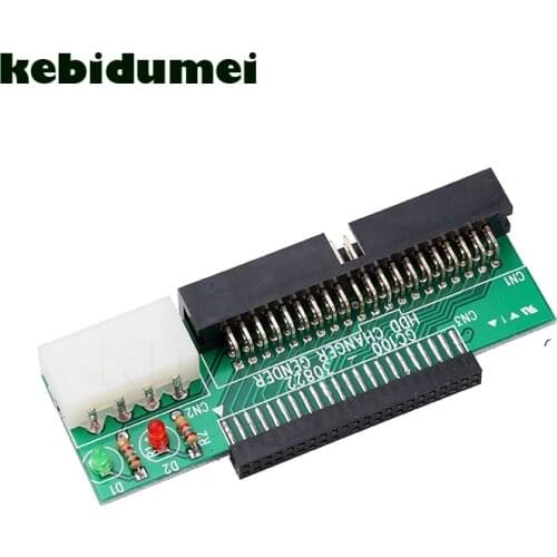 Kebidumei AK 44 Pin 2.5 " HDD to 3.5 " IDE 40 Pin Interface Hard Disk Drive HDD Converter Adapter for Laptop Desktop PC Computer