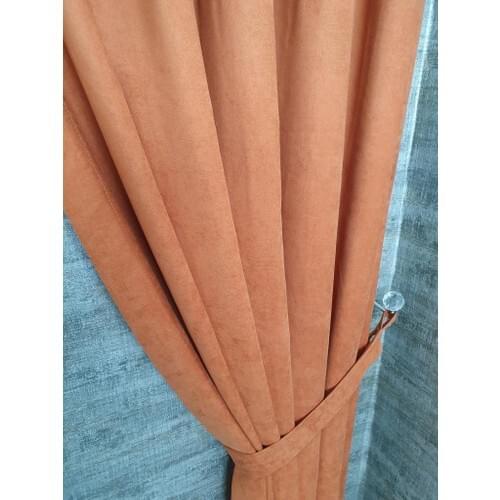 Bbb Honeycomb Velvet Textured Background Curtain 2 Pcs 80 X260 Size 1x2,5 Pleated