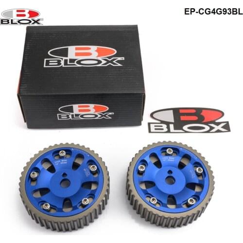 BLOX 2Pcs Adjustable Cam Gears Timing Gear Pulley Kit For Mitsubishi Mirage 1993-2001 (4G93 DOHC Engines Only) EP-CG4G93BL