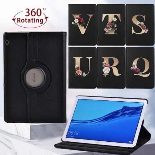 Tablet Case for Huawei MediaPad T5 10 10.1 Inch/MediaPad T3 10 9.6 Inch 360 Rotating Anti-Drop Cover Case + Free Stylus