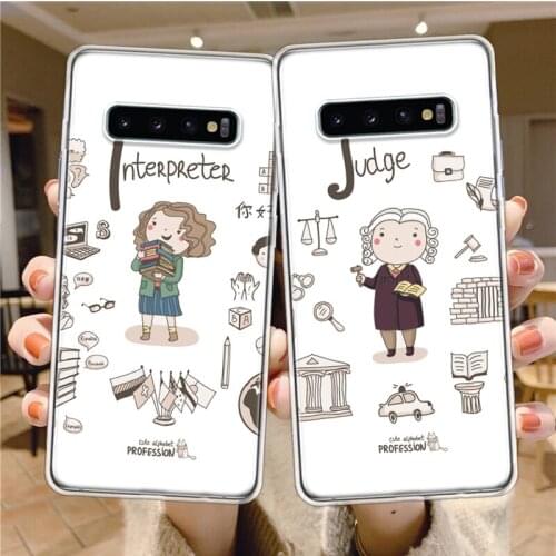 Hot Teacher Artist Chemist Doctor Judge Phone Case For Samsung Galaxy A71 A70 A51 A50 A41 A40 A30 A21 A20 A11 A10 M30 E S A9 A8