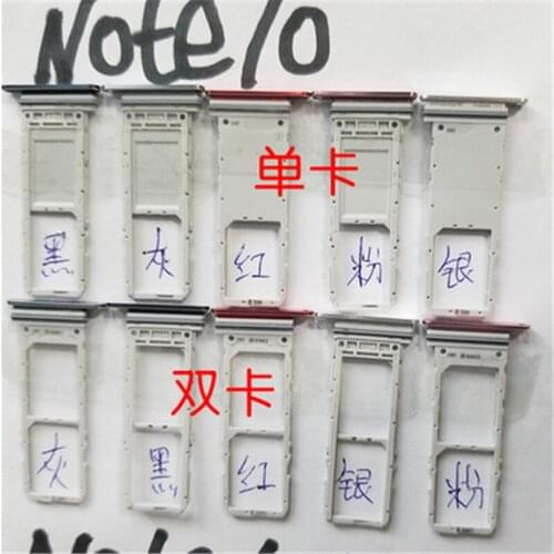 Sim Tray SD Card Holder For Samsung Note 10 Plus Note10 Original Phone Housing Micro SD Card Adapter Slot