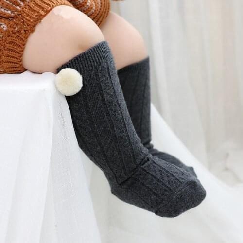 Baby Knee Socks Cotton Funny Socks Boys Girls Meias Fashion Autumn Kids Long Socks Knee High Toddler Girls Brand 0-4Y